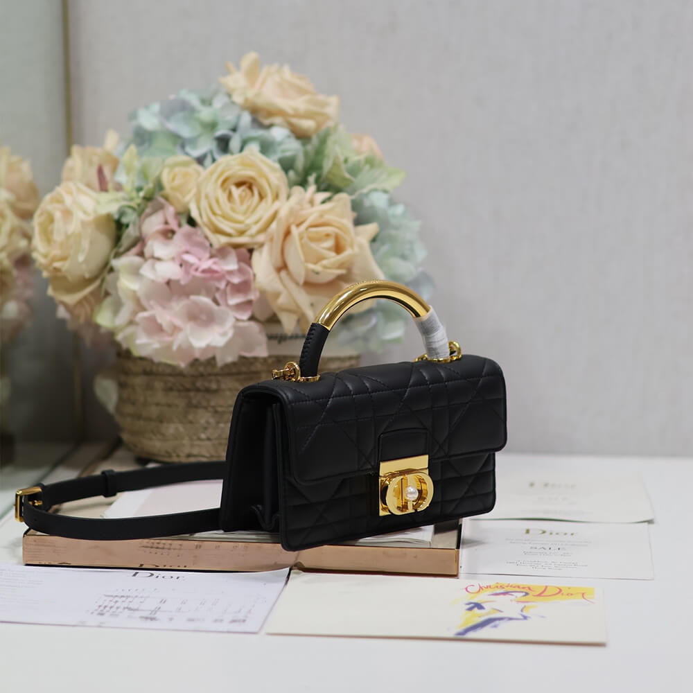 Small FLAP BAG WITH TOP HANDLE